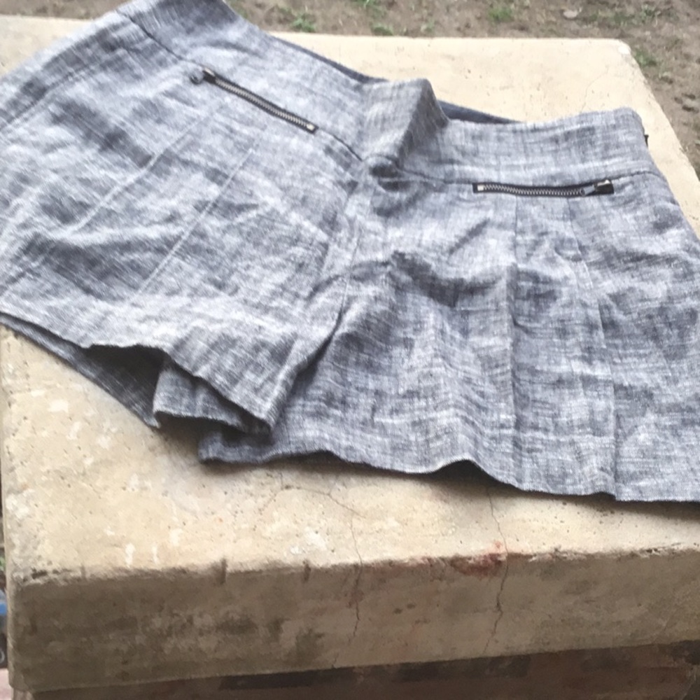 Loft. Grayish black shorts  with two pockets. 6